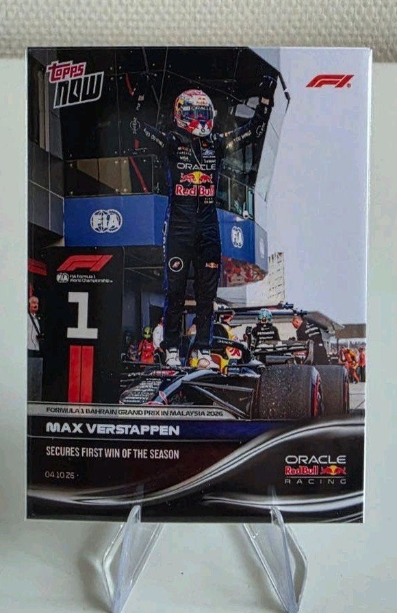 Topps Now Max Verstappen F1 Bahrain Grand Prix in Malaysia, Ophalen of Verzenden, Zo goed als nieuw, Formule 1