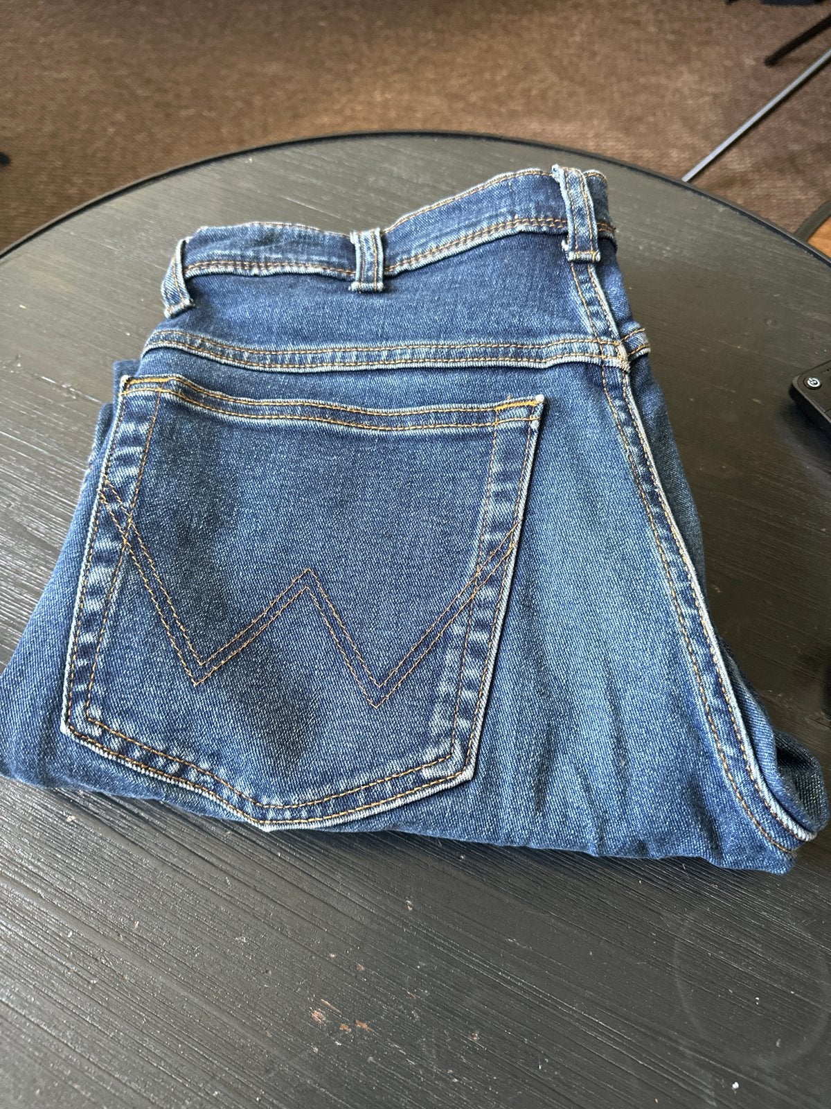 Wrangler Texas Authentic Straight Jeans W32 L30, Ophalen of Verzenden, Gedragen, Blauw, W32 (confectie 46) of kleiner