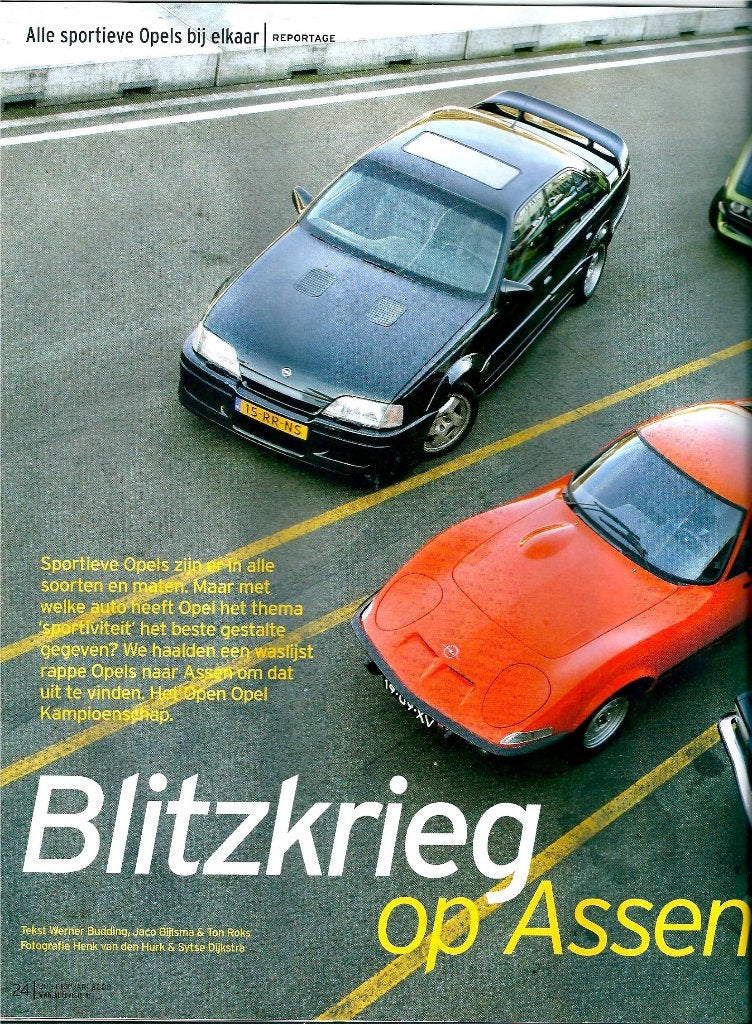 Autovisie rij indruk sportieve Opel oldtimers, Ophalen of Verzenden, Gelezen, Opel