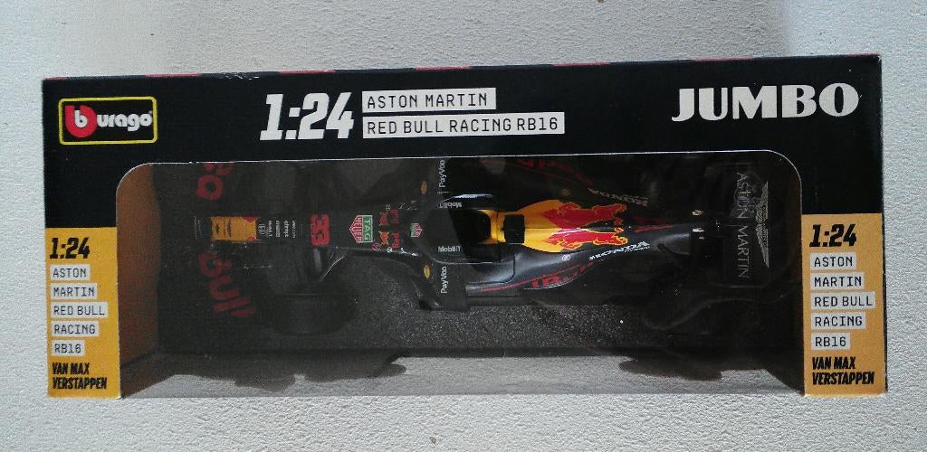 Bburago Aston Martin Red Bull Racing RB16, Hobby en Vrije tijd, Modelauto's | 1:24, Ophalen of Verzenden, Zo goed als nieuw, Auto