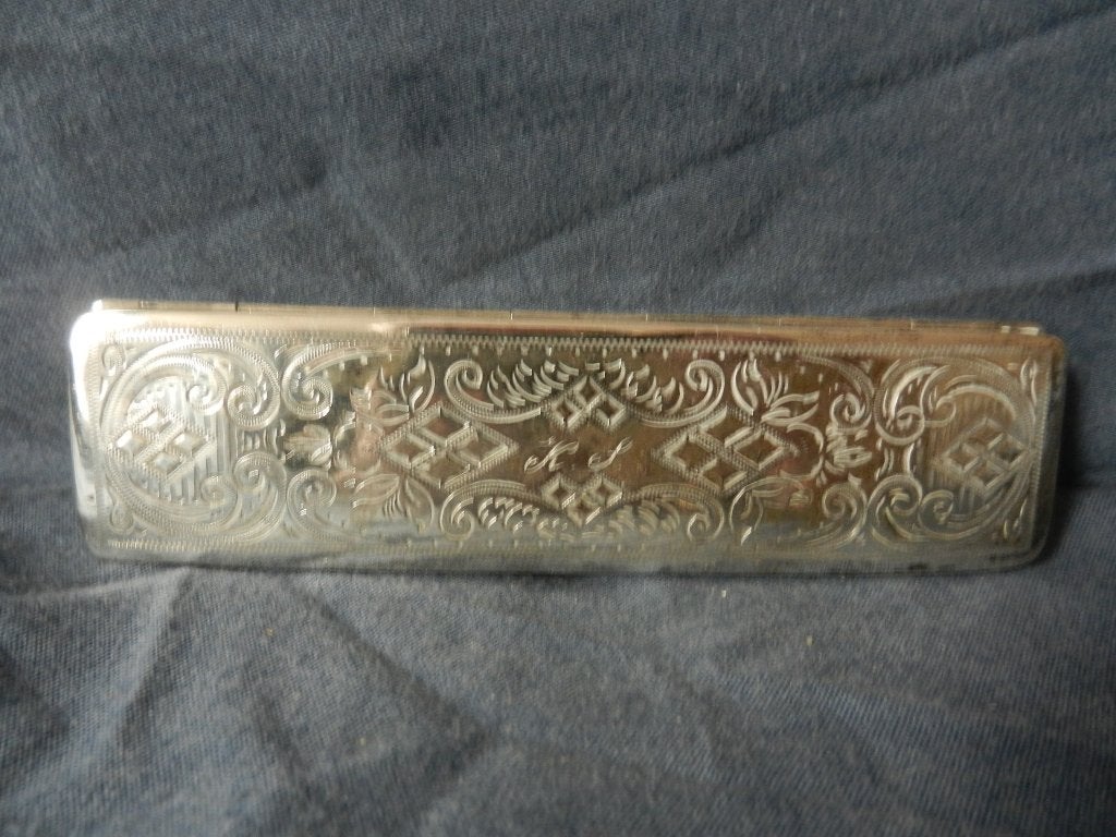 Zeldzame zilveren brillenkoker 1877 S.F. Reitsma Heerenveen, Ophalen of Verzenden, Zilver