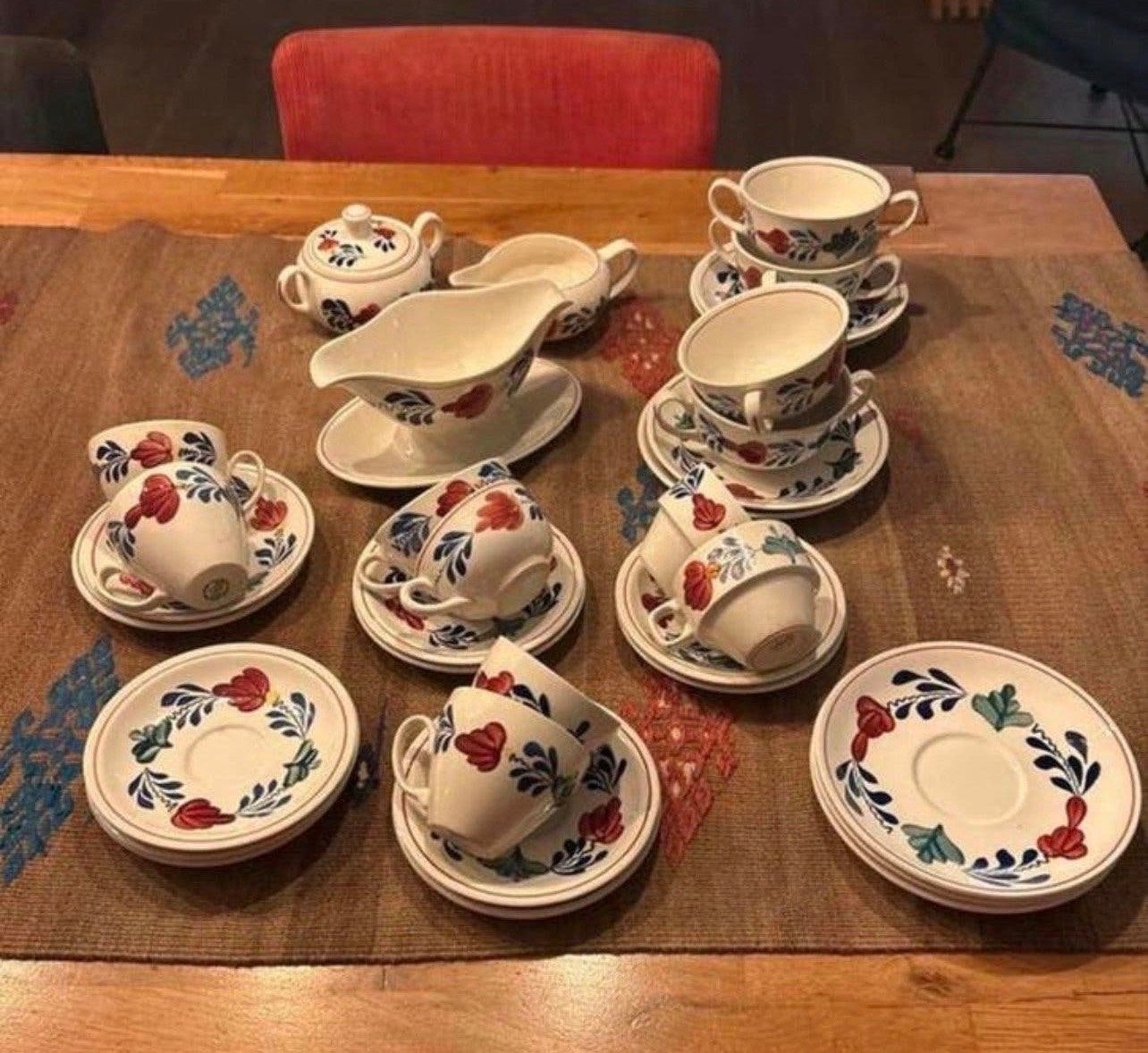 Boerenbont servies - Diverse onderdelen, Huis en Inrichting, Gebruikt, Landelijk/Boerenbont, Ophalen of Verzenden, Royal Boch