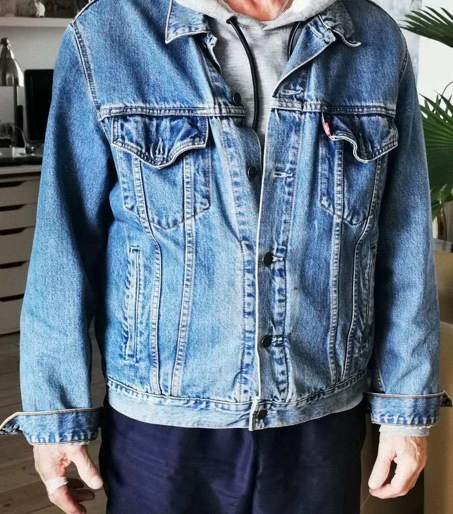Levi's spijkerjasje maat L, Maat 52/54 (L), Levi's, Blauw, Ophalen of Verzenden
