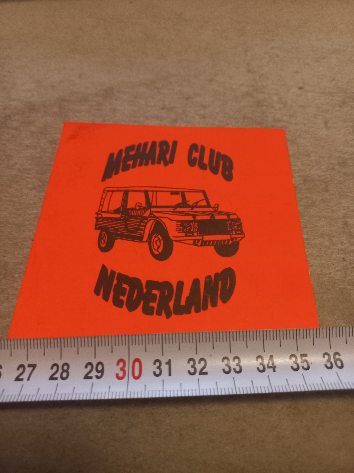 Mehari Club Nederland sticker, Verzamelen, Stickers, Ophalen of Verzenden