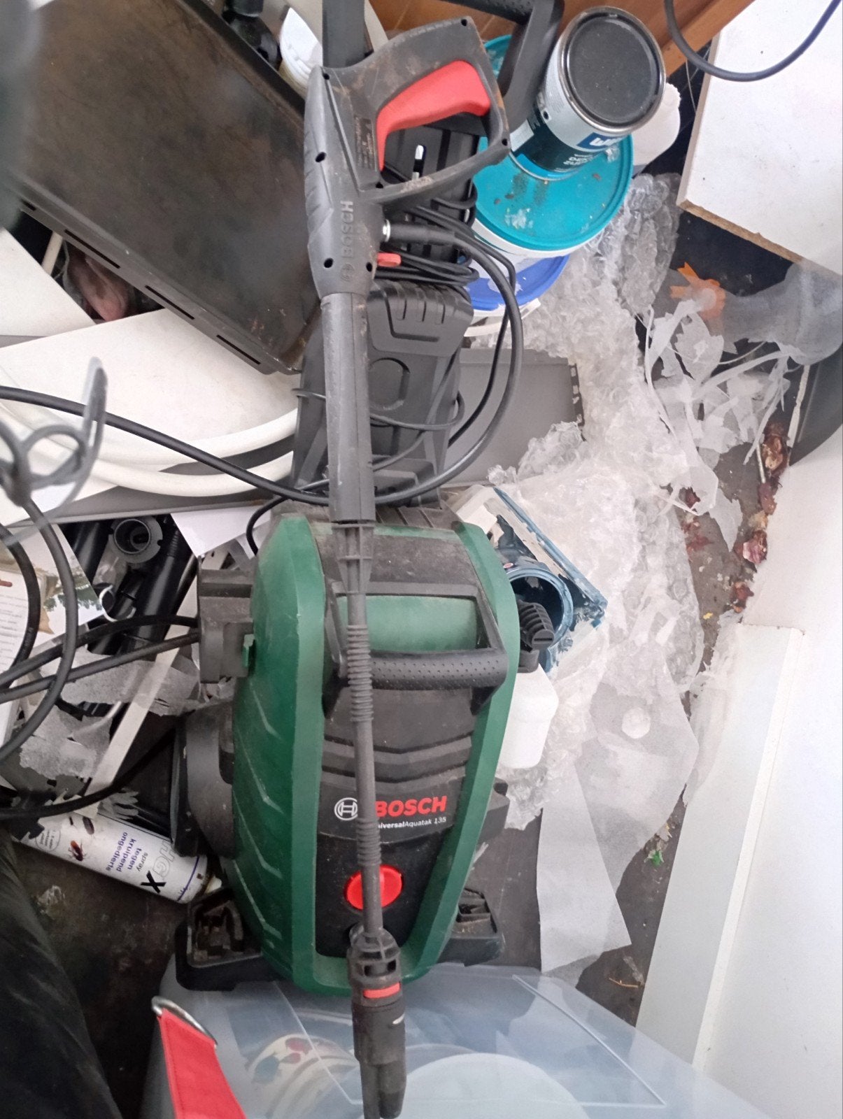Bosch Hogedrukreiniger met speciale opzetborstel, Ophalen of Verzenden, Gebruikt, Elektrisch, Bosch