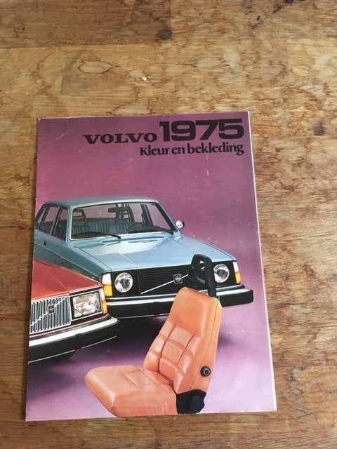 Volvo 1975 Kleur en Bekleding Brochure, Gelezen, Volvo, Volvo, Ophalen of Verzenden
