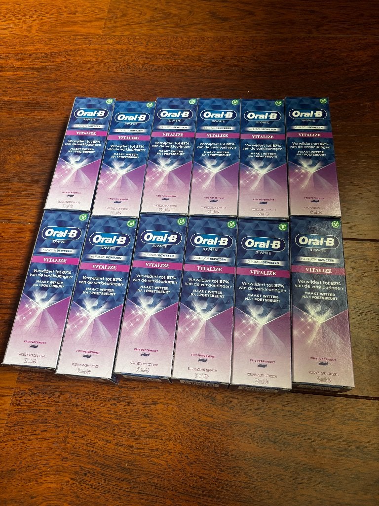 Oral-B Vitalize Tandpasta - 12 stuks (advr 74), Ophalen of Verzenden, Nieuw, Tandpasta