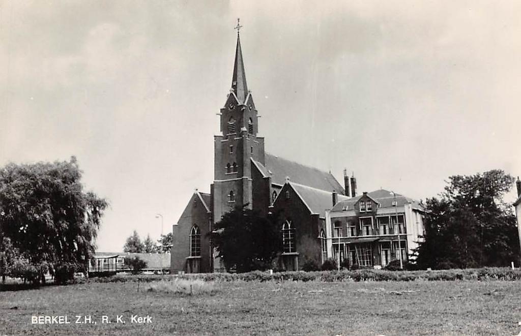 Berkel Z.H., R.K. Kerk Berkel en Rodenrijs, Ophalen of Verzenden, 1960 tot 1980, Ongelopen, Zuid-Holland