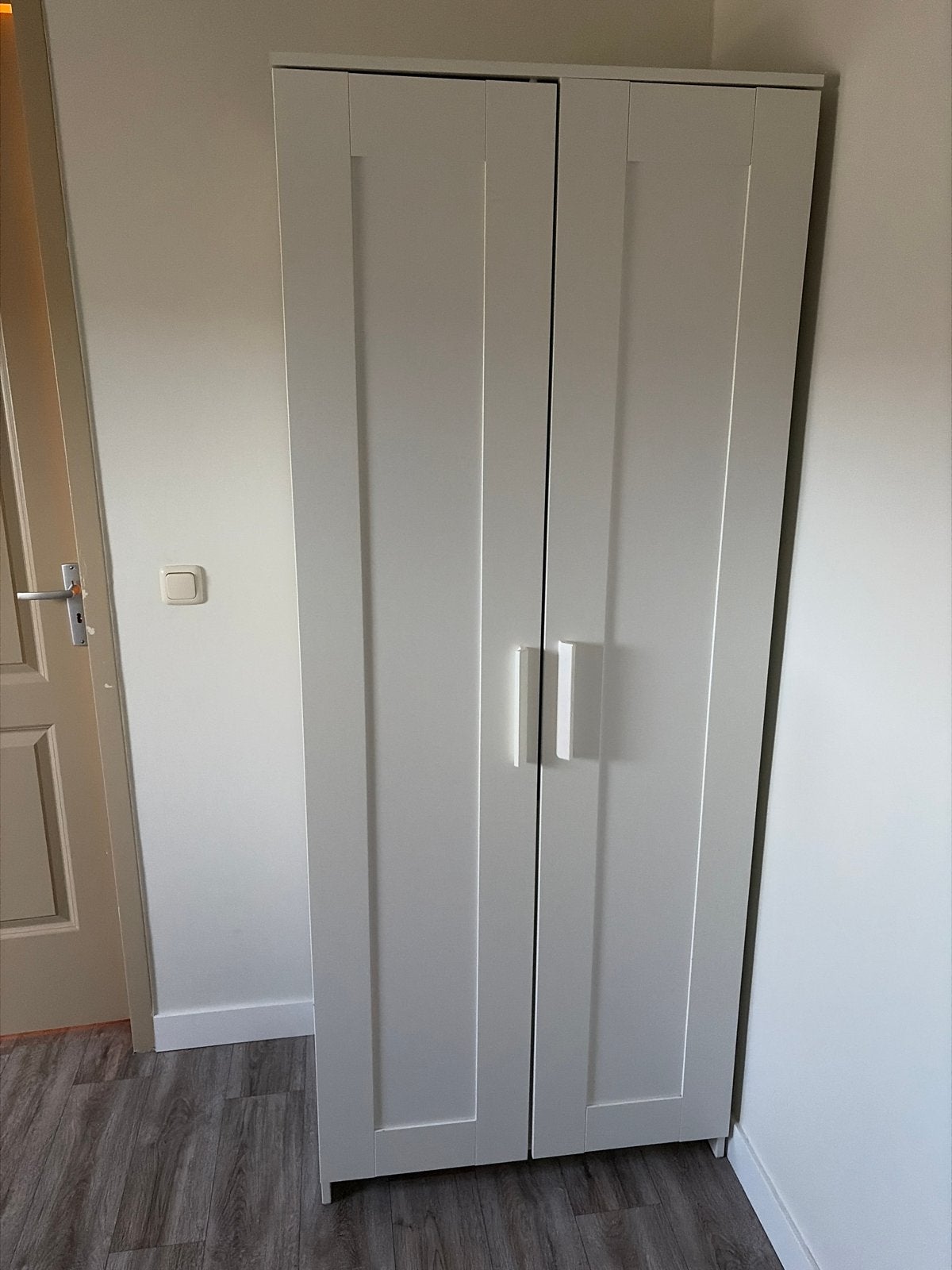 Ikea BRIMNES kledingkast wit 78x50x190cm, Zo goed als nieuw, 150 tot 200 cm, 25 tot 50 cm, Met deur(en)