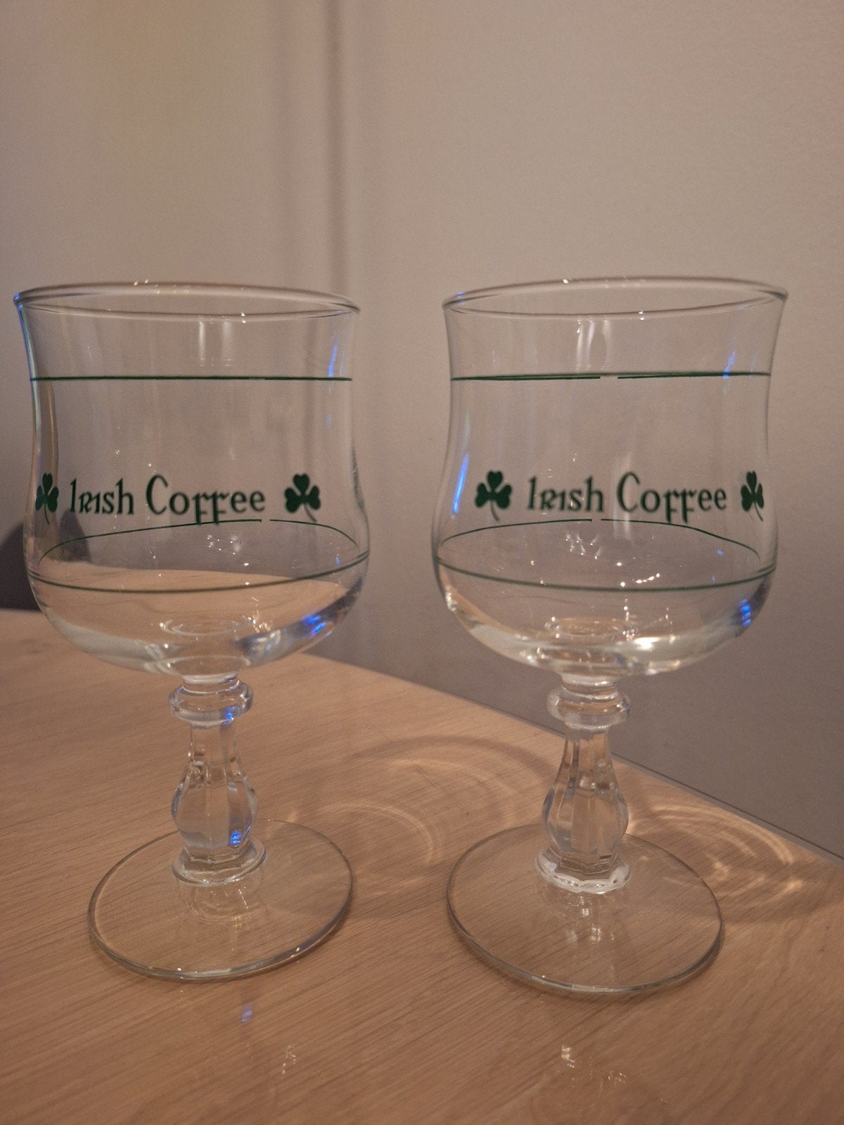 Set van 2 Irish Coffee Glazen, Meerkleurig, Ophalen of Verzenden, Glas, Klassiek