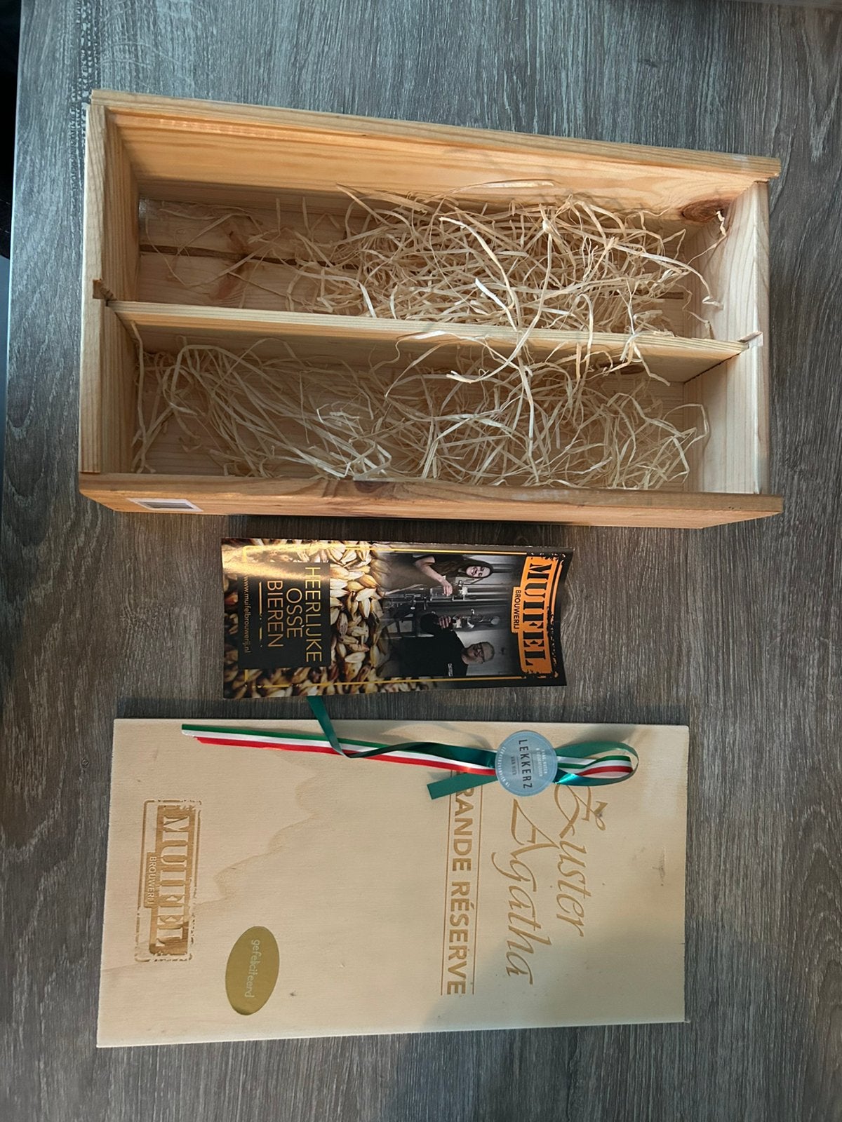 Muifel vrouwerij - zuster agatha / cadeau verpakking - kist, Hobby en Vrije tijd, Ophalen of Verzenden, Zo goed als nieuw