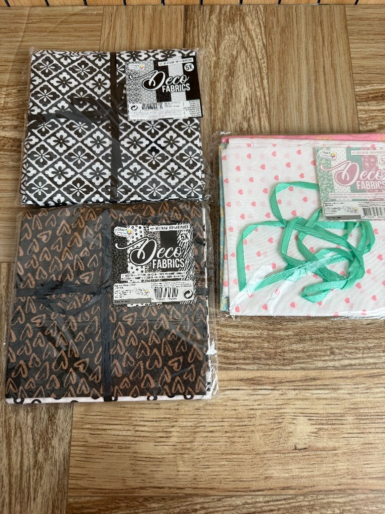 Setje deco stof 50x50cm craft sensations, 120 cm of meer, Ophalen of Verzenden, Katoen, Nieuw