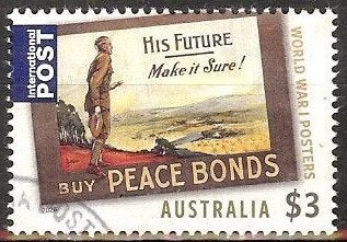 658 Australië 2026 World War I Posters, Verzenden, Gestempeld