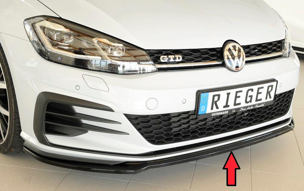 RIEGER frontlip golf 7 FL (GTE)(GTI)(GTD) ongebruikt, Nieuw, Ophalen of Verzenden, Bumper, Volkswagen