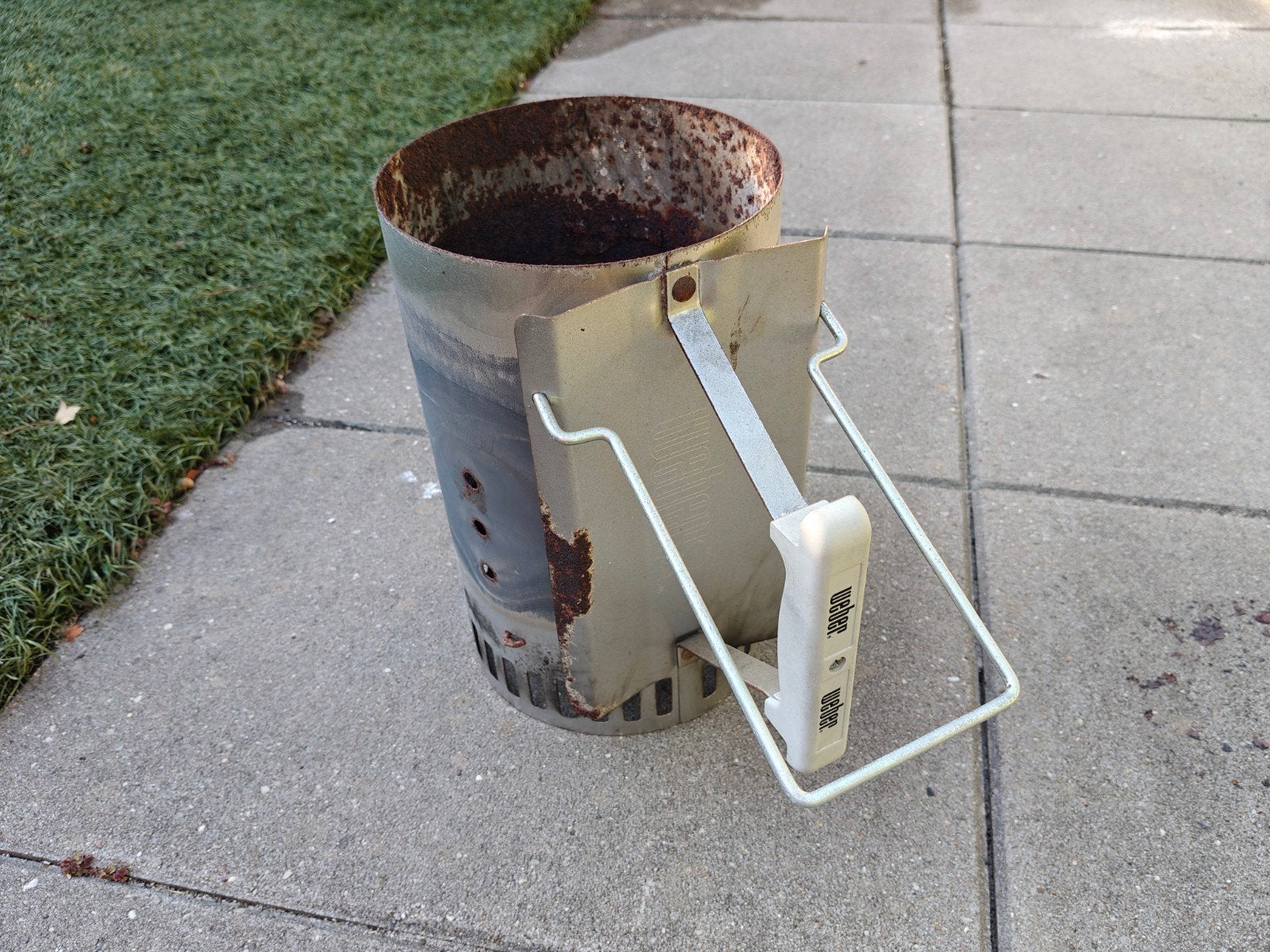 Weber brikettenstarter, Ophalen, Gebruikt, Weber