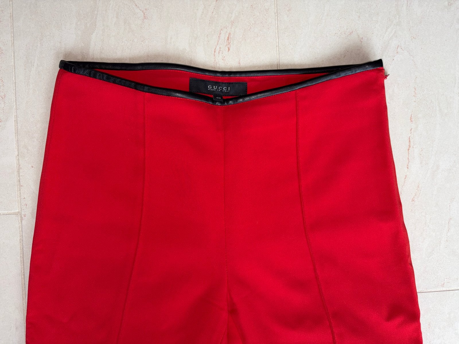 Gucci rode tailored fit pantalon - Dames maat 40, Kleding | Dames, Zo goed als nieuw, Lang, Rood, Ophalen