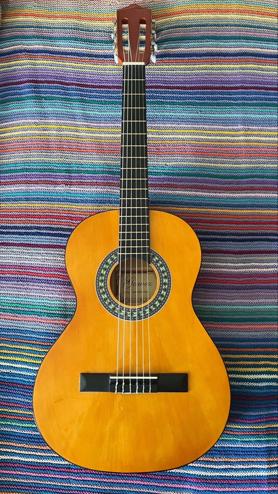 Klassieke Spaanse gitaar met hoes - Zo goed als nieuw, Ophalen of Verzenden, Zo goed als nieuw, Klassieke of Spaanse gitaar, Met koffer