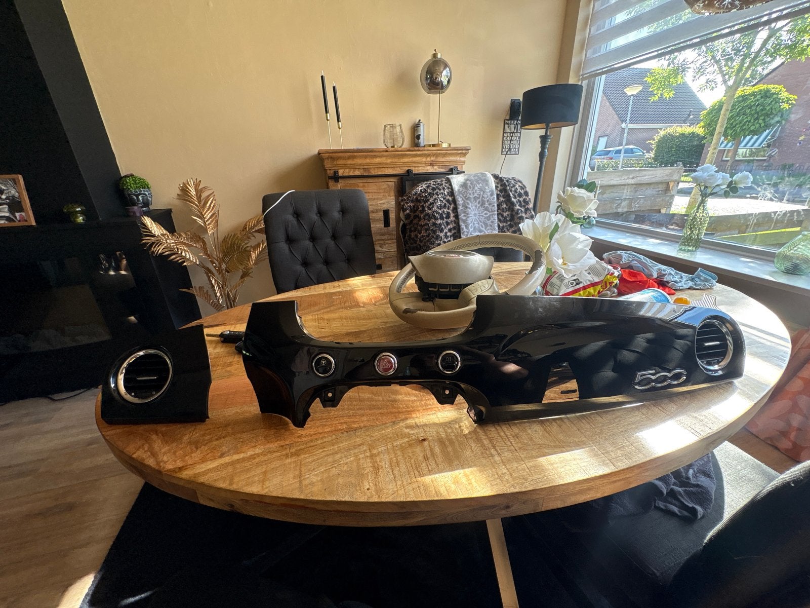 Dashboard deel Fiat 500 - Zwart, Ophalen of Verzenden, Gebruikt, Fiat