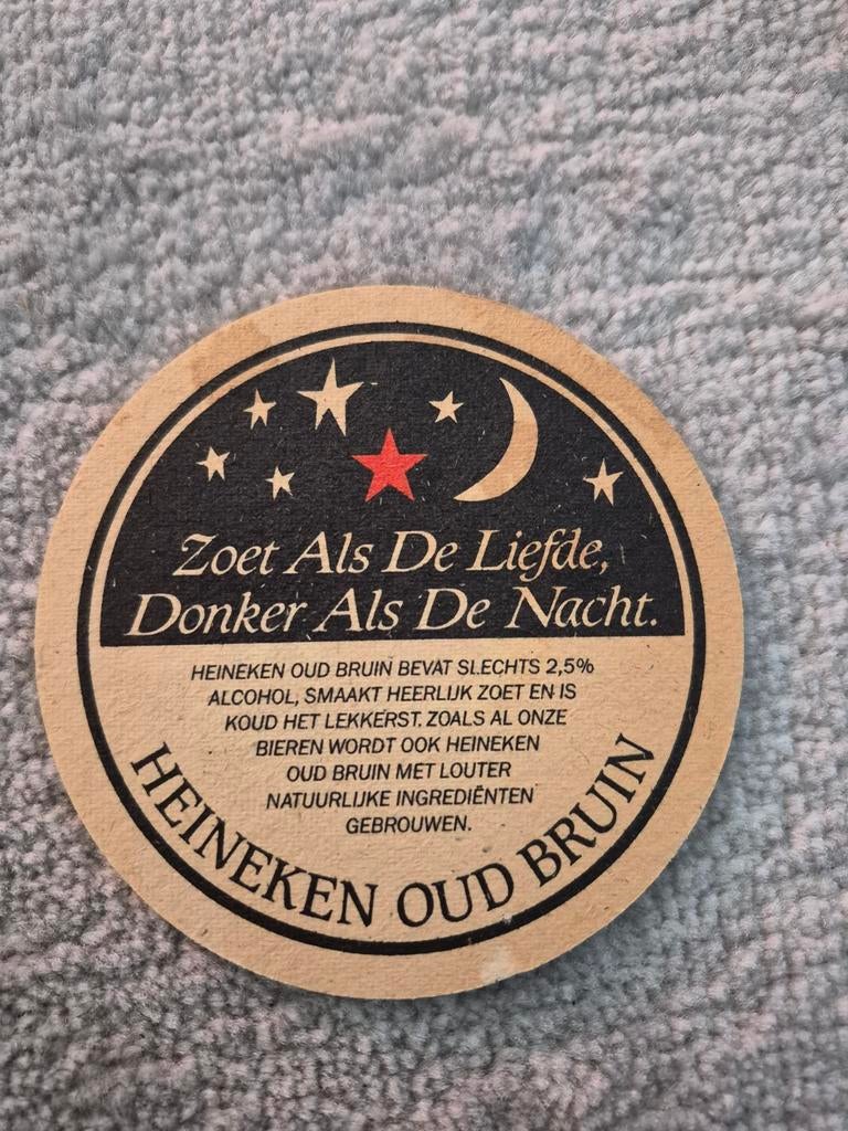Heineken Oud Bruin Viltje - Zoet Als De Liefde, Ophalen of Verzenden, Gebruikt, Viltje(s), Heineken