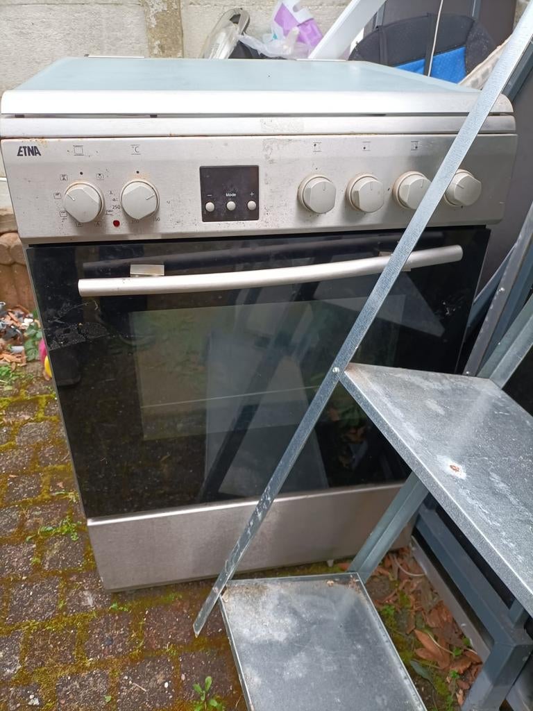 Etna oven gasfornuis, Witgoed en Apparatuur, Fornuizen, Ophalen, Gebruikt, 4 kookzones, Gas