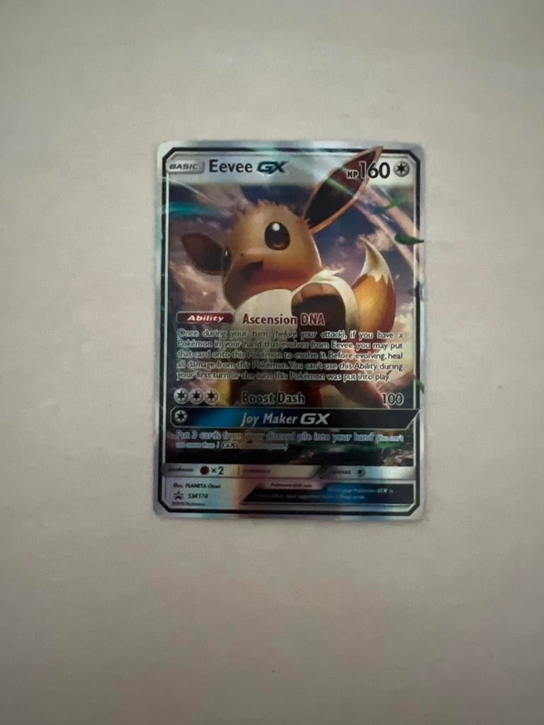 Pokémon Eevee GX SM174 Promo Kaart - Zo goed als nieuw, Ophalen of Verzenden, Zo goed als nieuw, Losse kaart