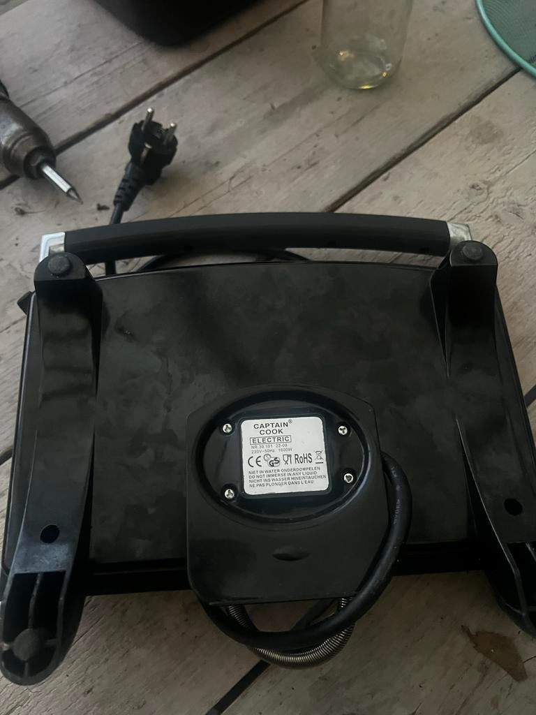 Captain Cook tosti ijzer 1600 watt, Witgoed en Apparatuur, Ophalen of Verzenden, Gebruikt