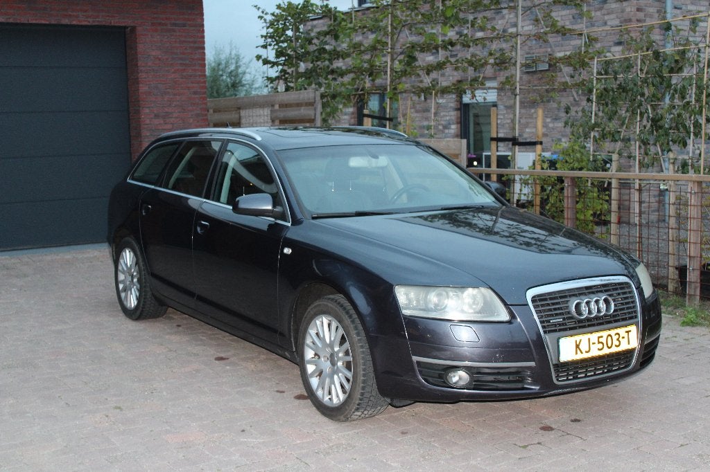 Audi A6 Avant 2.7 TDI V6 quattro Automaat '07 compl.historie, Auto's, Automaat, Dealer onderhouden, Zwart, 2698 cc