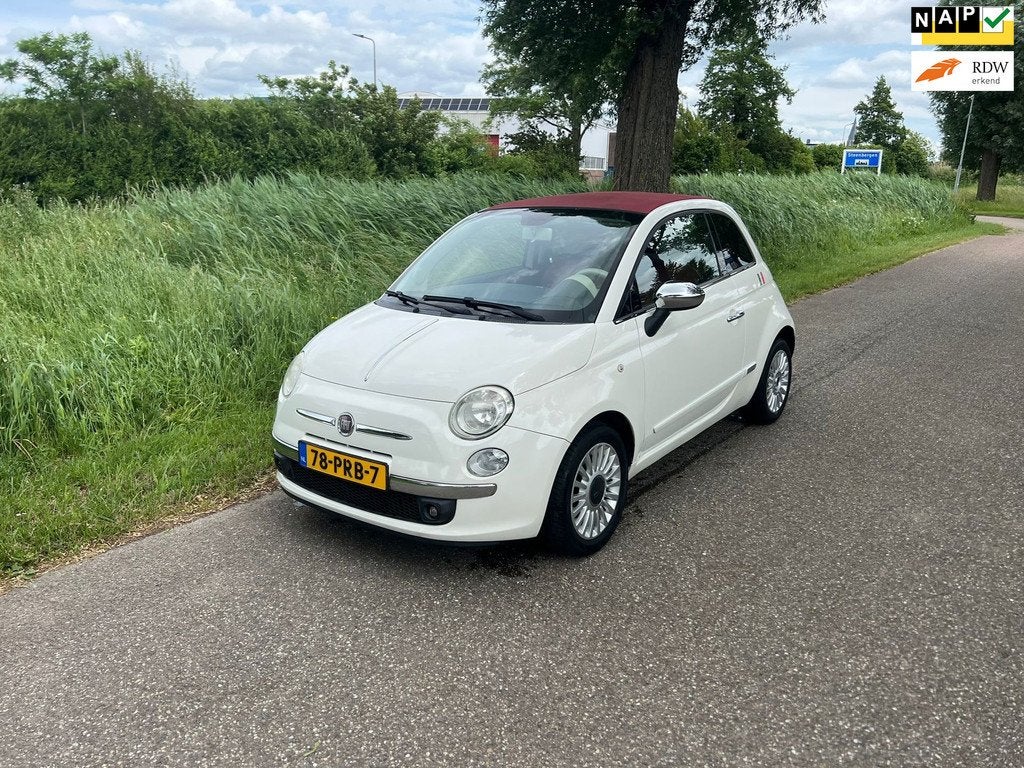 Fiat 500 C 0.9 TwinAir Lounge Cabrio Airco Leder Bekleding P, Auto's, Fiat, Euro 5, 86 pk, Gebruikt, 31 €/maand