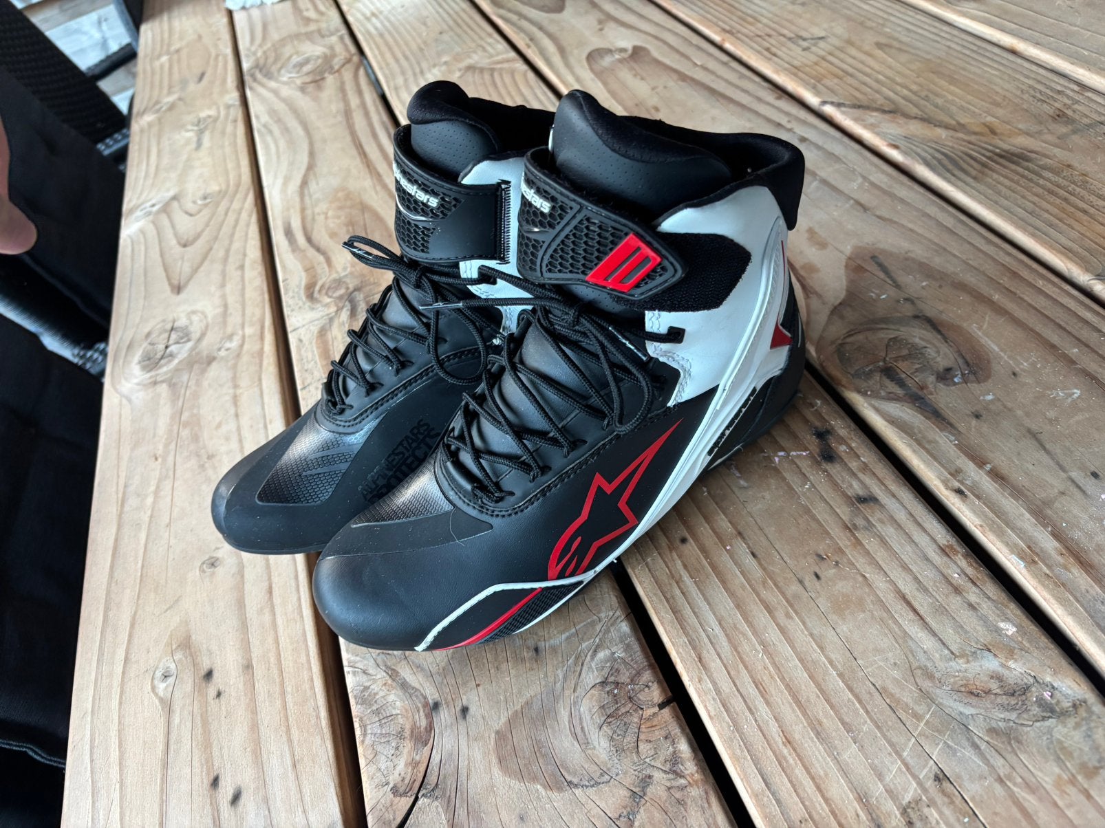 Motor schoenen alpine stars faster-4 maat 40.5, Motoren, Kleding | Motorkleding, Ophalen, Tweedehands, Laarzen