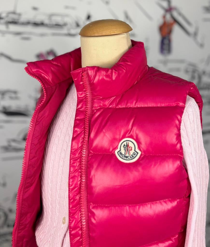 Moncler roze Ghany dons bodywarmer maat 10, Kinderen en Baby's, Moncler EU, Zo goed als nieuw, Moncler, Customercare@moncler.com