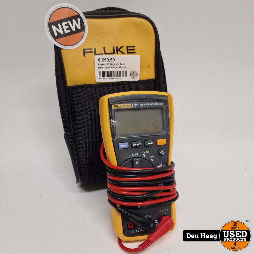 Fluke 115 Digitale True RMS-multimeter | Nieuw, Fluke, Gebruikt, https://www.fluke.com/nl-nl/ondersteuning/contact, 6920 Seaway Blvd, Everett, WA 98203, Verenigde Staten