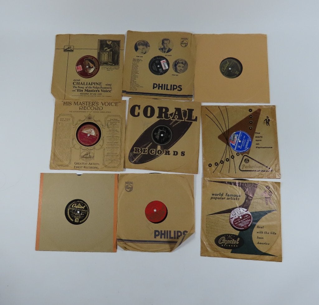 Collectie 78 Toeren Platen en Reclame Singles, Gebruikt, 10 inch, Promo, Ophalen of Verzenden