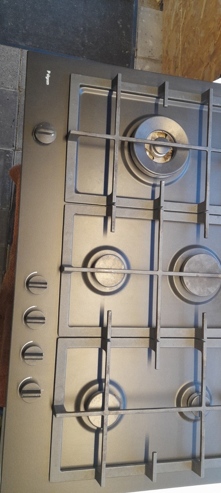 gasstel 5 pits, Witgoed en Apparatuur, Ophalen, Gebruikt, 4 kookzones, Inbouw