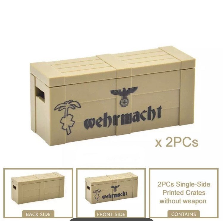 🎁 WW2 Bouwstenen - X28 - Duitsen wapenkist "Wehrmacht " 🎁, Ophalen of Verzenden, Nieuw