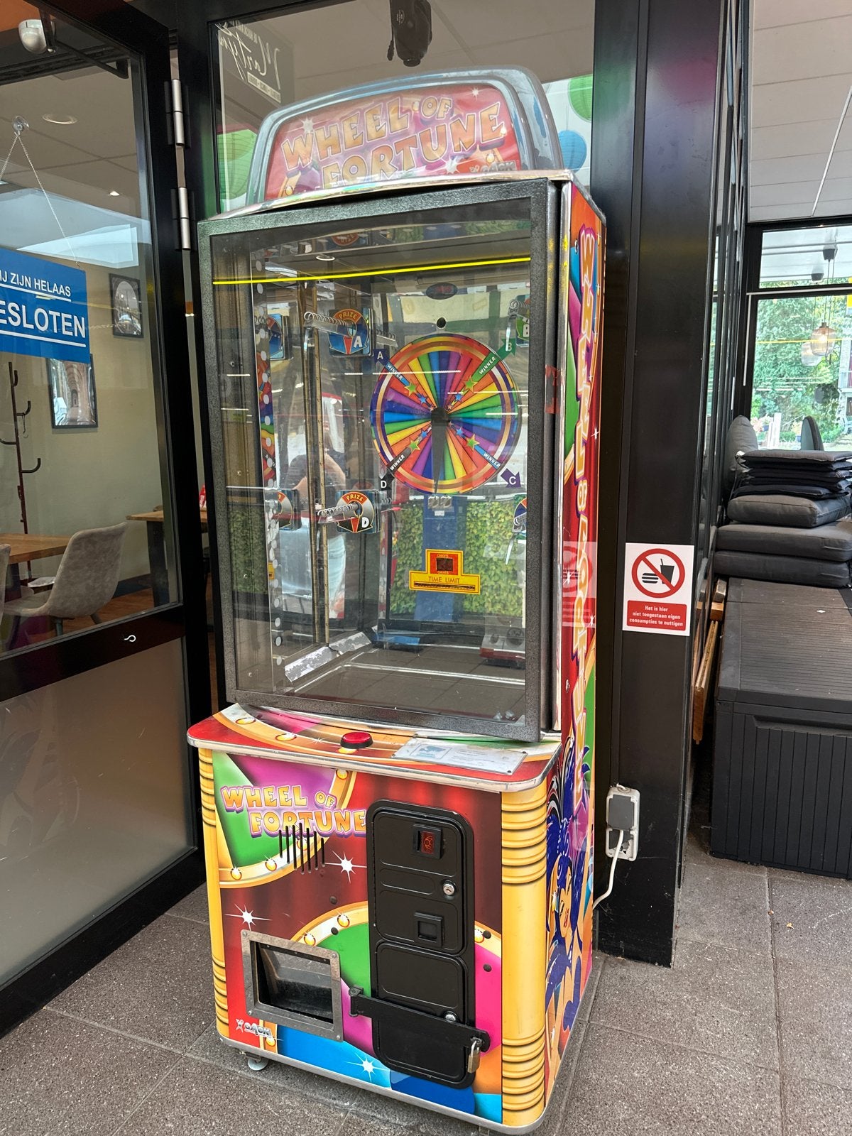 Wheel of Fortune Arcade Machine - Muntinworp, Euro, Ophalen, Gebruikt, Met sleutels