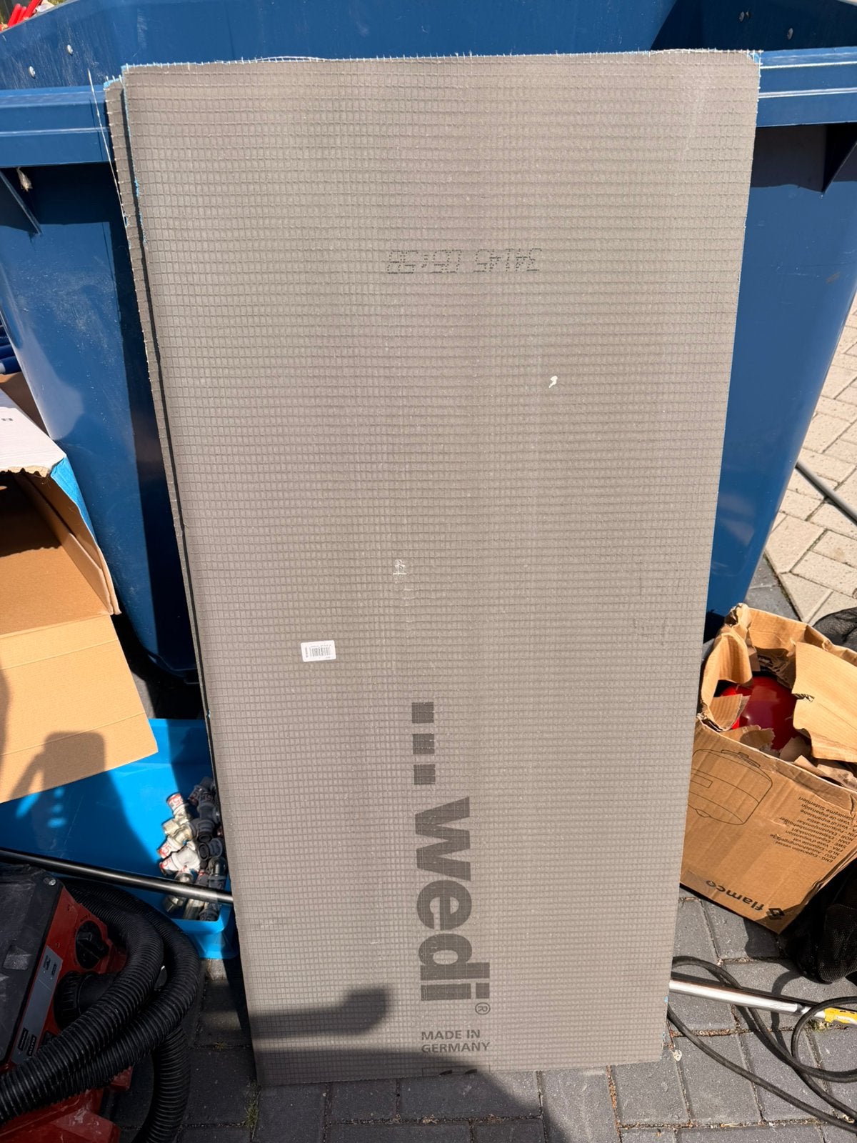 Wedi platen - 2 stuks, Ophalen of Verzenden, Zo goed als nieuw