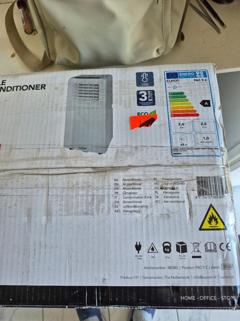 mobile aire conitioner, Ophalen, Nieuw