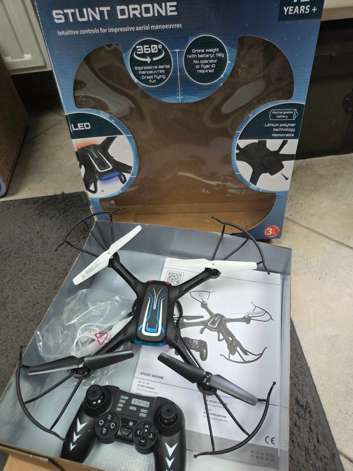 Stunt Drone - nieuw. Getest en Werkend, Gebruikt, Overige merken, Verlichting, Minder dan 100 meter