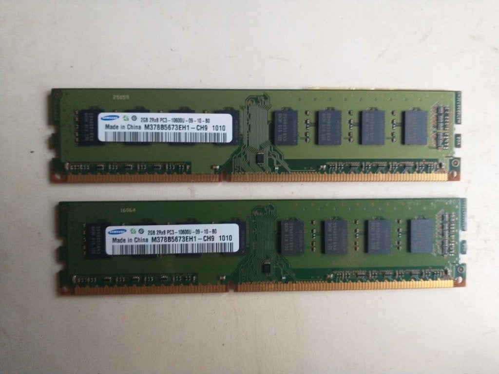 Samsung 4GB DDR3 RAM Kit (2x 2GB), Ophalen of Verzenden, Gebruikt, DDR3, Desktop