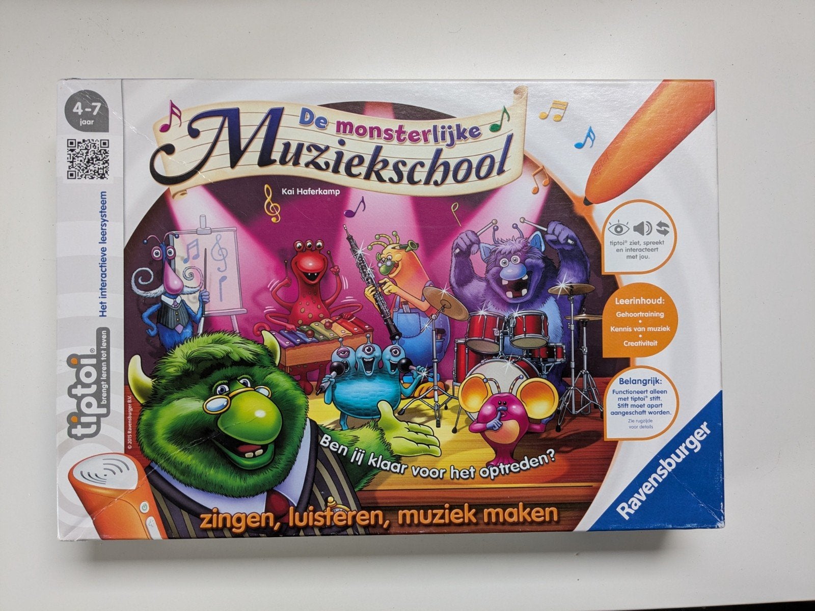 Tiptoi De Monsterlijke Muziekschool ZONDER PEN, Ophalen of Verzenden, Gebruikt, Elektronica, Met geluid