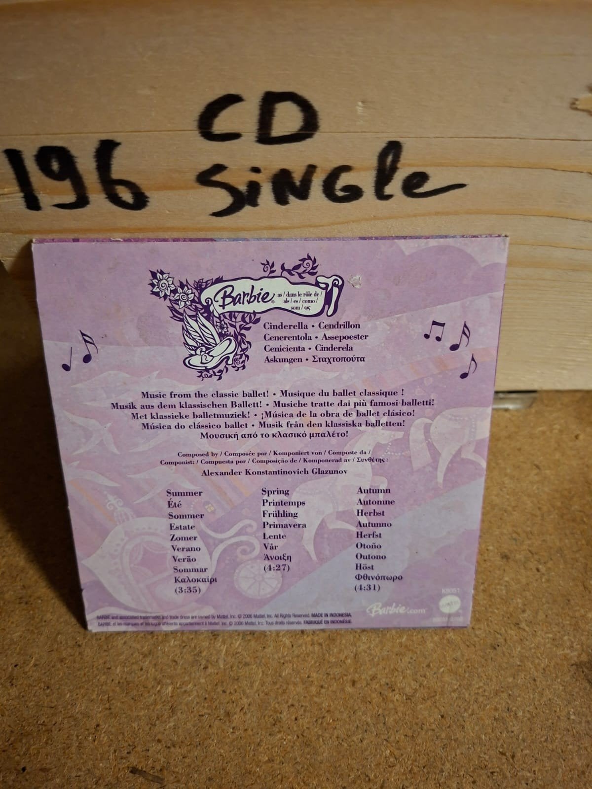 Barbie CD Single - Muziek uit het klassieke ballet, Cd's en Dvd's, Ophalen of Verzenden, Gebruikt, Klassiek