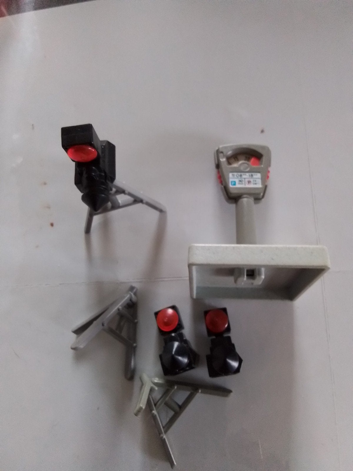 Playmobil verkeerslichten en parkeermeter set, Ophalen of Verzenden, Gebruikt, Jongen of Meisje