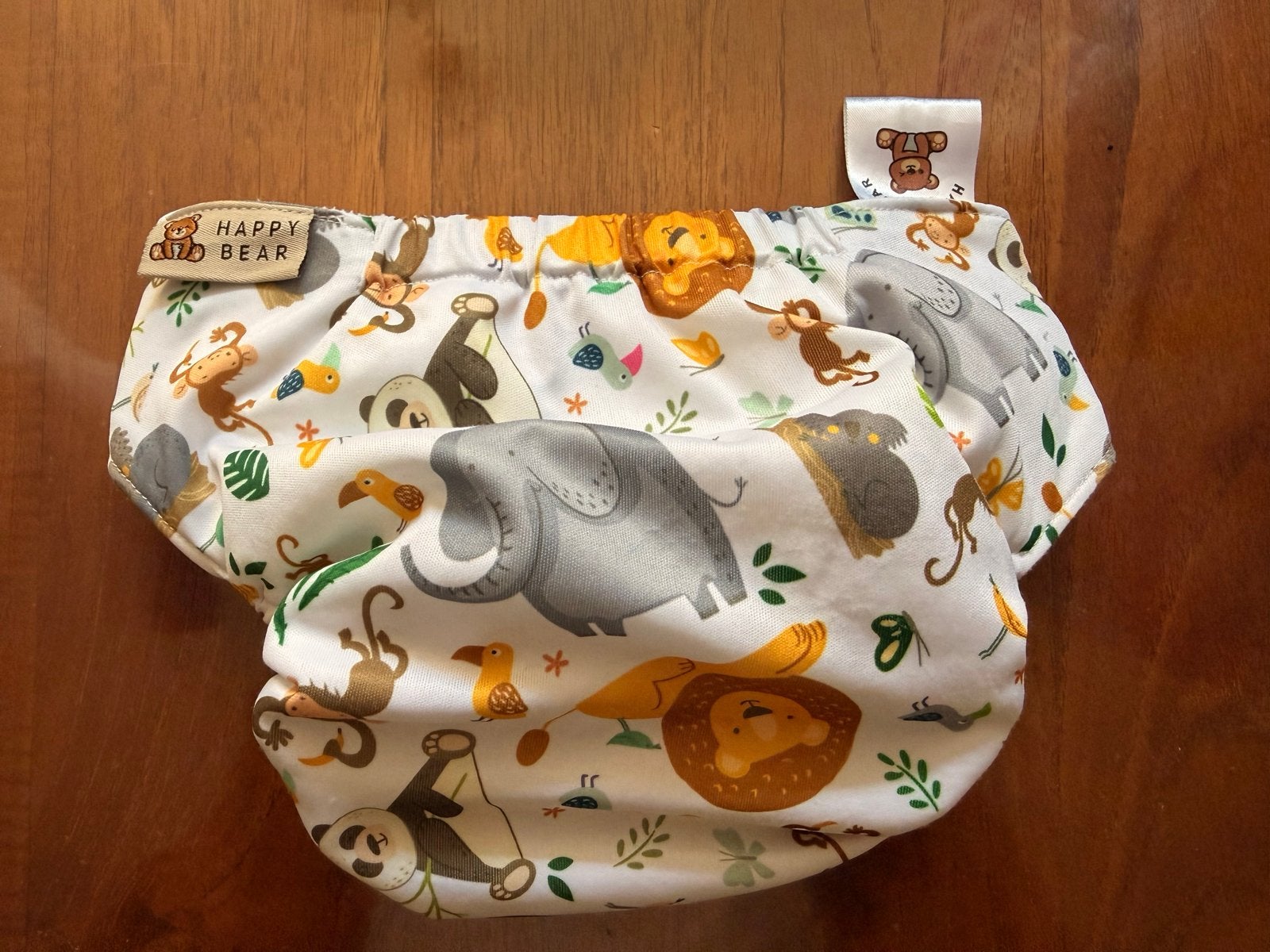 Wasbare zwemluier Happy Bear met dierenprint, Jongetje of Meisje, One size, Ophalen of Verzenden, Zo goed als nieuw