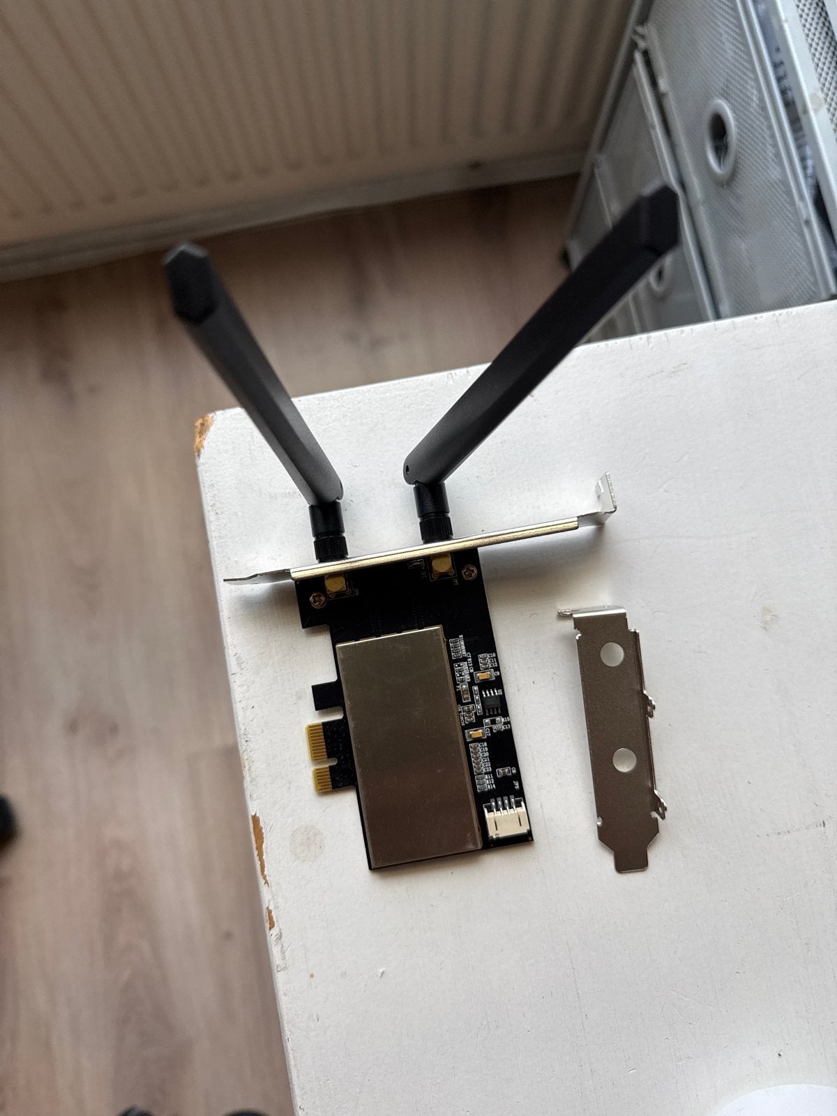 Wifi 6E PCIe kaart met antennes, Computers en Software, Netwerkkaarten, Ophalen of Verzenden, Gebruikt, Intern