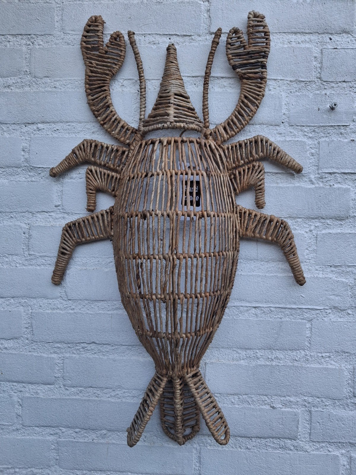 Rotan kreeft wanddeco 63 cm, Verzenden, Nieuw, Varios, Nvt