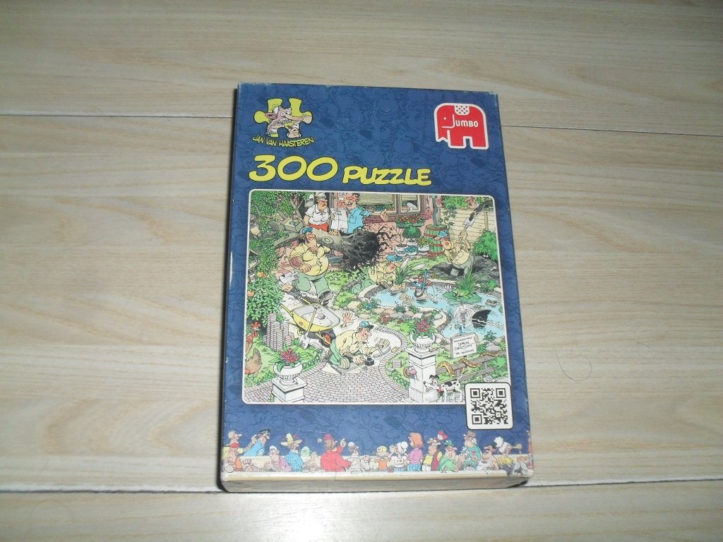 Jan van Haasteren puzzle 300 stukjes Tuinruimers, Ophalen, Minder dan 500 stukjes, Gebruikt, Legpuzzel
