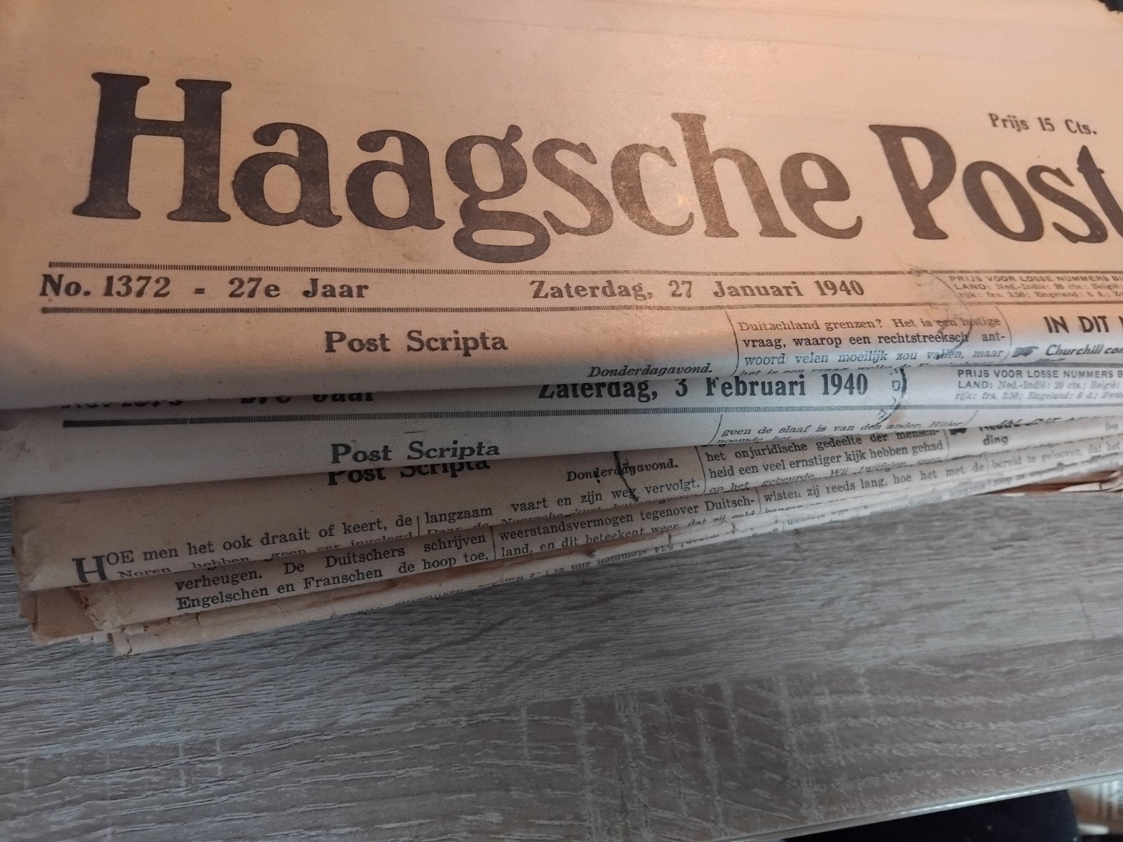 10x Haagse post 1940 32 blz, Boeken, Ophalen of Verzenden, Gelezen, Krant