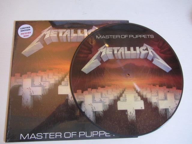 Metallica LP Picture Disc in Fotohoes Master Of Puppets, Cd's en Dvd's, Vinyl | Hardrock en Metal, Picture disc, Verzenden, Nieuw in verpakking