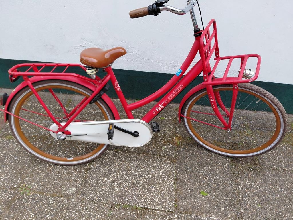 Cortina Meisjesfiets - Rood  26 inch, Terugtraprem, Gebruikt, Versnellingen, Cortina