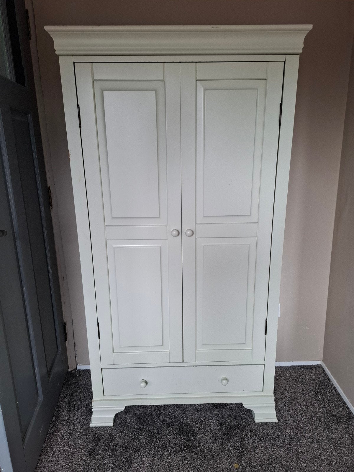 Witte kleding kast, Ophalen, Gebruikt, 50 tot 75 cm, 150 tot 200 cm